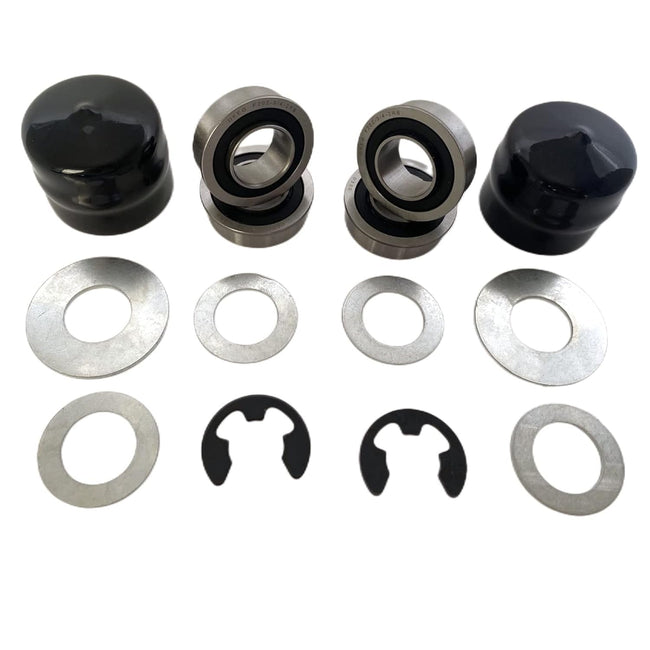 DEEG 4PCS Lawn Mower Front Wheel Bushing to Bearing Conversion Kit Replaces Craftsman,Husqvarna,Murray,Sears,AYP,Poulan,Toro 9040H,532009040 532124959 OEM Upgrade Riding Lawn Mower Front Wheel Parts Hover Image